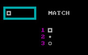 Kindercomp for IBM PC/Compatibles - Matching symbols.