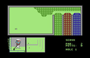 Mini-Putt for Commodore 64 - Game start.