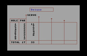 Mini-Putt for Commodore 64 - The scorecard.