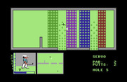 Mini-Putt for Commodore 64 - Hopefully the hills help the ball roll the way I want...