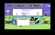 Mini-Putt for Commodore 64 - Set up the players, then begin!