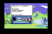Mini-Putt for Commodore 64 - Select a course.