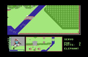Mini-Putt for Commodore 64 - My shot landed in the water!