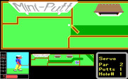 Mini-Putt for IBM PC/Compatibles - On this hole you need to time your shot with a moving gate.