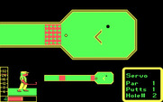 Mini-Putt for IBM PC/Compatibles - The ball bounces around near the hole.