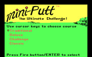 Mini-Putt for IBM PC/Compatibles - Select a course.