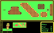 Mini-Putt for IBM PC/Compatibles - Short hole, but tricky.