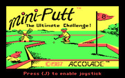 Mini-Putt for IBM PC/Compatibles - Title screen.