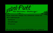 Mini-Putt for IBM PC/Compatibles - Select a course.