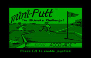 Mini-Putt for IBM PC/Compatibles - Title screen.
