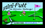 Mini-Putt for Apple IIgs - Title screen.