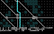 Mech Brigade for IBM PC/Compatibles - Exploring the map.