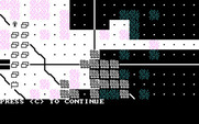 Mech Brigade for IBM PC/Compatibles - Viewing a units range.