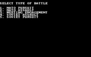 Mech Brigade for IBM PC/Compatibles - Select type of battle...