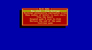 Computer Acquire for IBM PC/Compatibles - The in game menu.