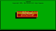 Computer Acquire for IBM PC/Compatibles - The main menu.