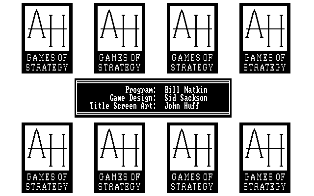 Computer Acquire IBM PC/Compatibles Screenshot: Game credits.