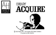 Computer Acquire for IBM PC/Compatibles - Title screen.