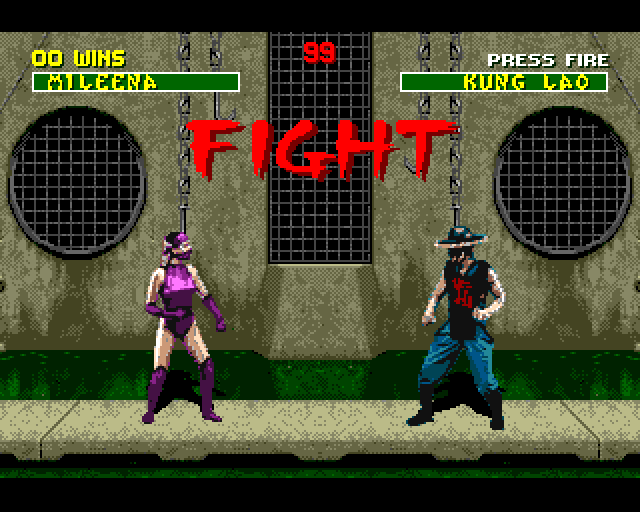 Mortal Kombat II Amiga Screenshot: Ready to fight?