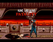 Mortal Kombat II for Amiga - Kung Lao wins! Fatality!