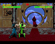 Mortal Kombat II for Amiga - A fight begins...
