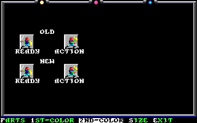 Death Knights of Krynn IBM PC/Compatibles Screenshot: Customizing your avatar.