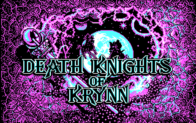 Death Knights of Krynn IBM PC/Compatibles Screenshot: The main title screen.
