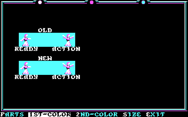 Death Knights of Krynn IBM PC/Compatibles Screenshot: Customizing an avatar.