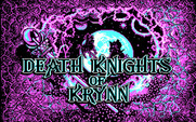 Death Knights of Krynn for IBM PC/Compatibles - The main title screen.