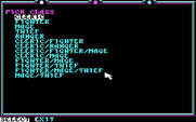 Death Knights of Krynn for IBM PC/Compatibles - Creating a character.