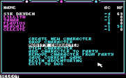 Death Knights of Krynn for IBM PC/Compatibles - The main menu.