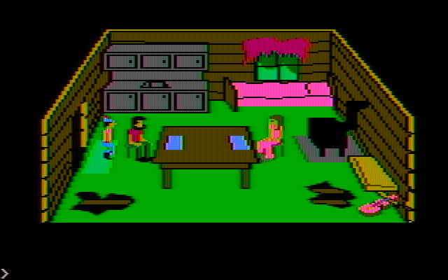 King's Quest IBM PC/Compatibles Screenshot: This couple could use some help...