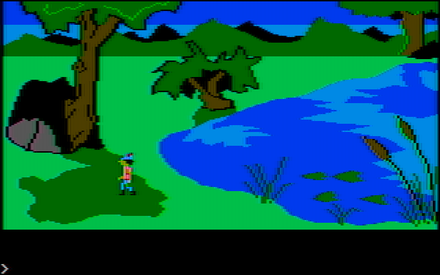 King's Quest IBM PC/Compatibles Screenshot: One of the many scenes in the game...