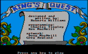 King's Quest for IBM PC/Compatibles - Title screen (Original IBM PC release).