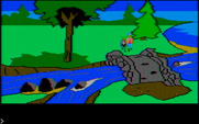 King's Quest for IBM PC/Compatibles - A goat is following me now.
