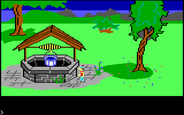 King's Quest IBM PC/Compatibles Screenshot: A well...