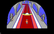 King's Quest for IBM PC/Compatibles - Heading down a long hallway...