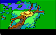 King's Quest for IBM PC/Compatibles - A golden egg! Be careful when retrieving it...