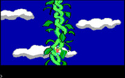 King's Quest for IBM PC/Compatibles - Climbing the bean stalk...Don't fall off!