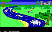 King's Quest for IBM PC/Compatibles - Picking up some mushrooms...