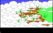 King's Quest for IBM PC/Compatibles - Safely on land in the clouds...