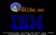 King's Quest for IBM PC/Compatibles - Sierra On-Line and IBM logo screen.