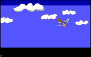 King's Quest for IBM PC/Compatibles - An eagle carries Graham through the air...