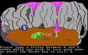 King's Quest for IBM PC/Compatibles - A dragon! Perhaps a good time to save the game...