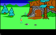 King's Quest for IBM PC/Compatibles - A door in the side of the mountain.
