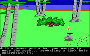 King's Quest for IBM PC/Compatibles - Moving a rock to find...anything useful?