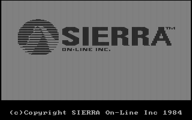 King's Quest IBM PC/Compatibles Screenshot: Sierra On-Line logo.