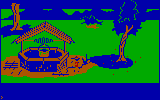 King's Quest IBM PC/Compatibles Screenshot: A well...