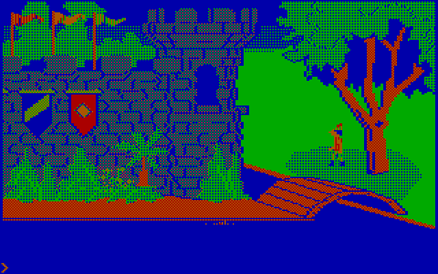 King's Quest IBM PC/Compatibles Screenshot: Game start.