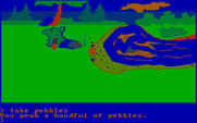 King's Quest for IBM PC/Compatibles - Grab some pebbles; you never know when they'll be useful!